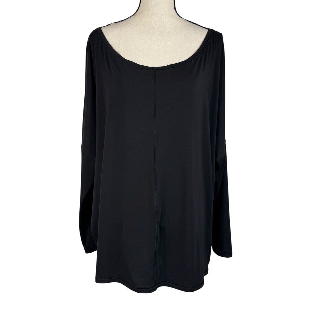 Athleta X-Large Essence Flow Top Lightweight Stretch Boat Neck Dolman Sleeves